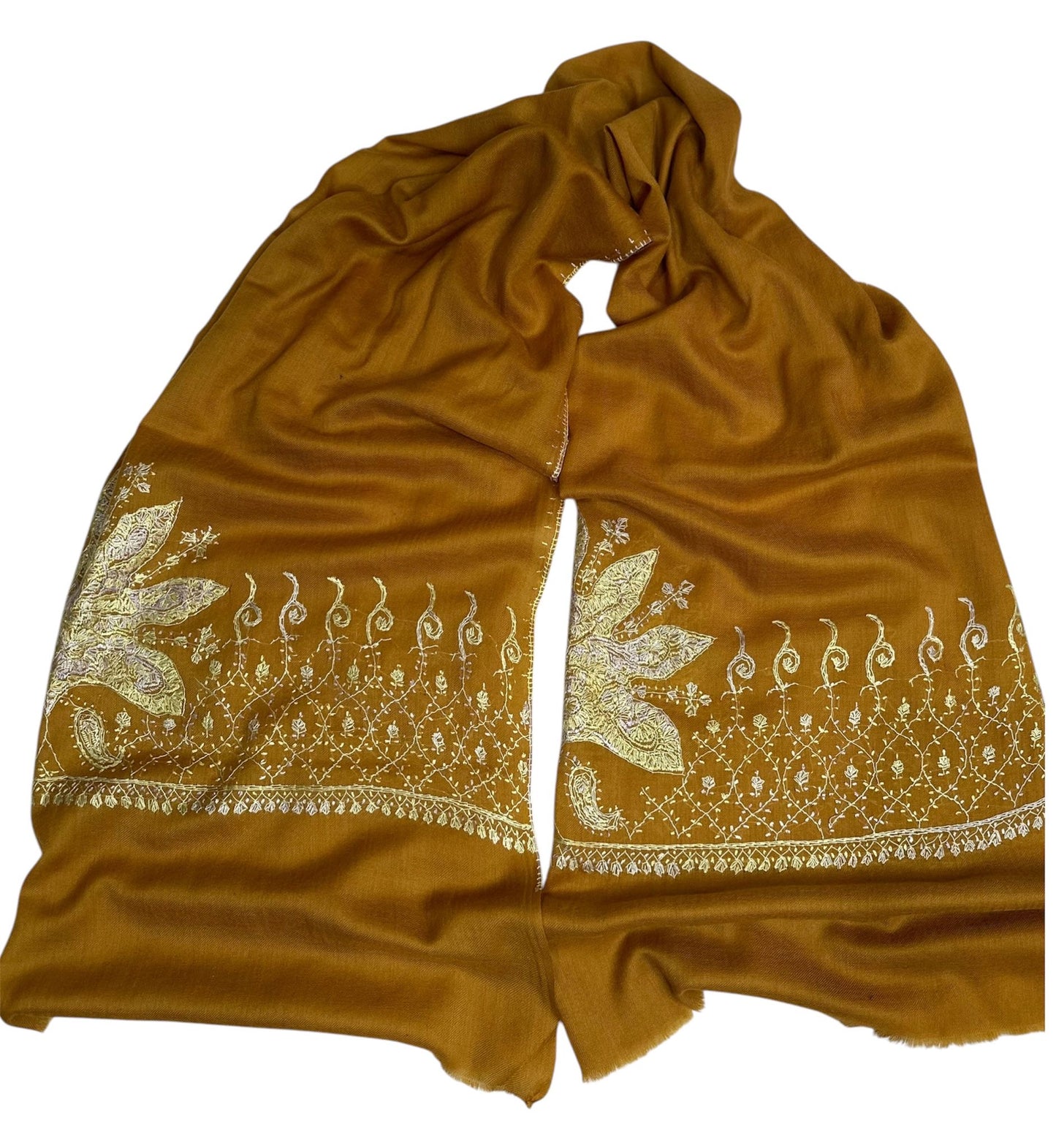 Golden Embroidered Stole