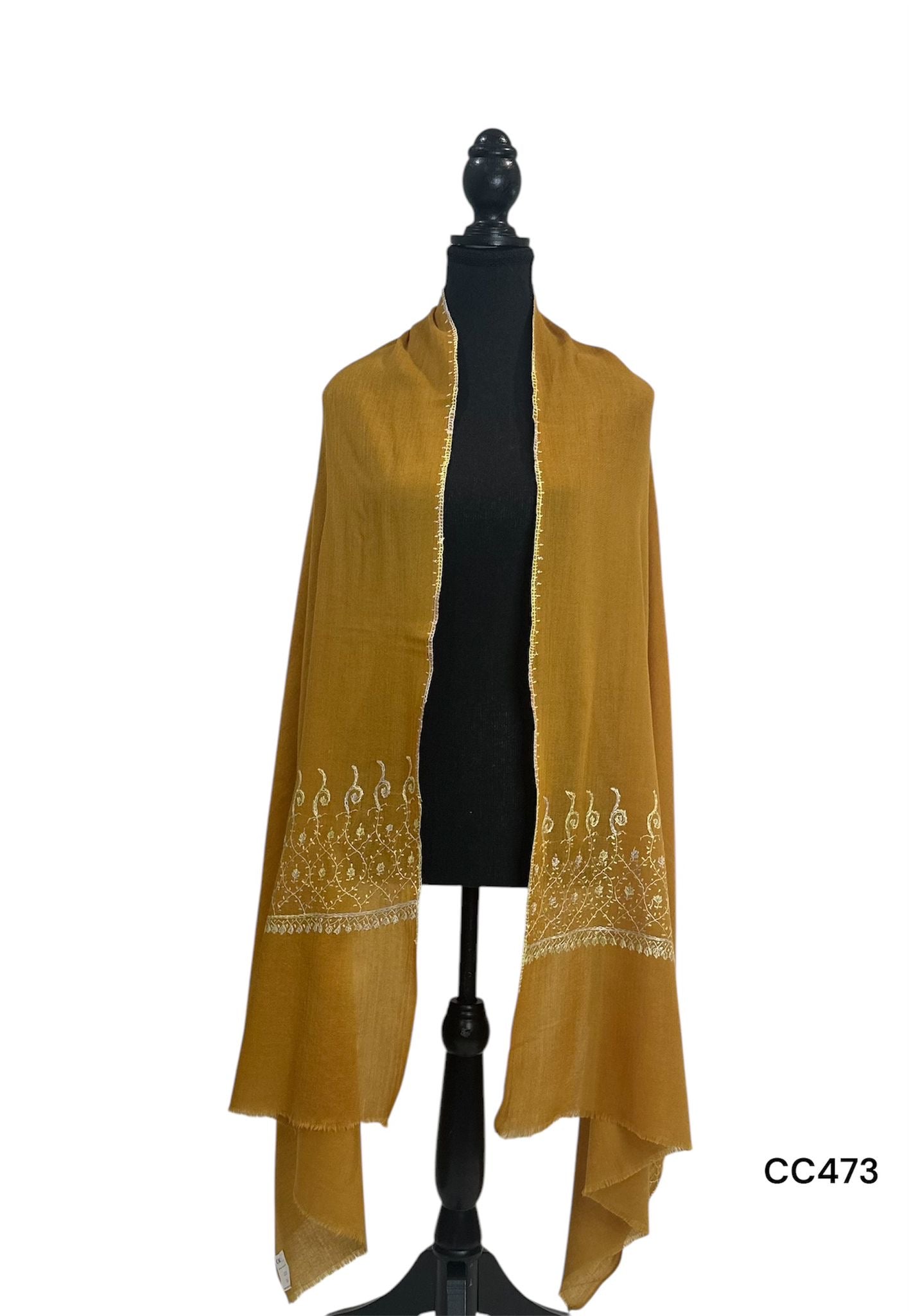 Golden Embroidered Stole