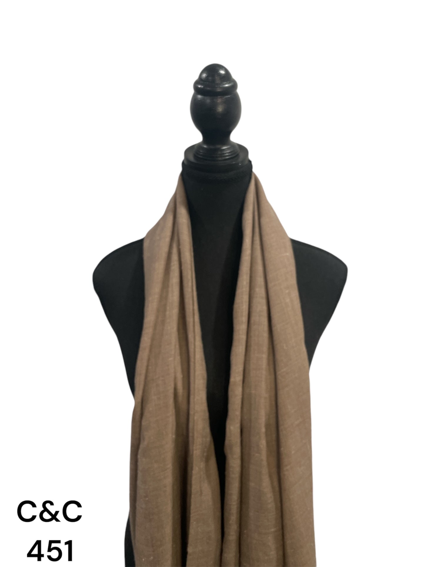 Dark Beige Plain Stole
