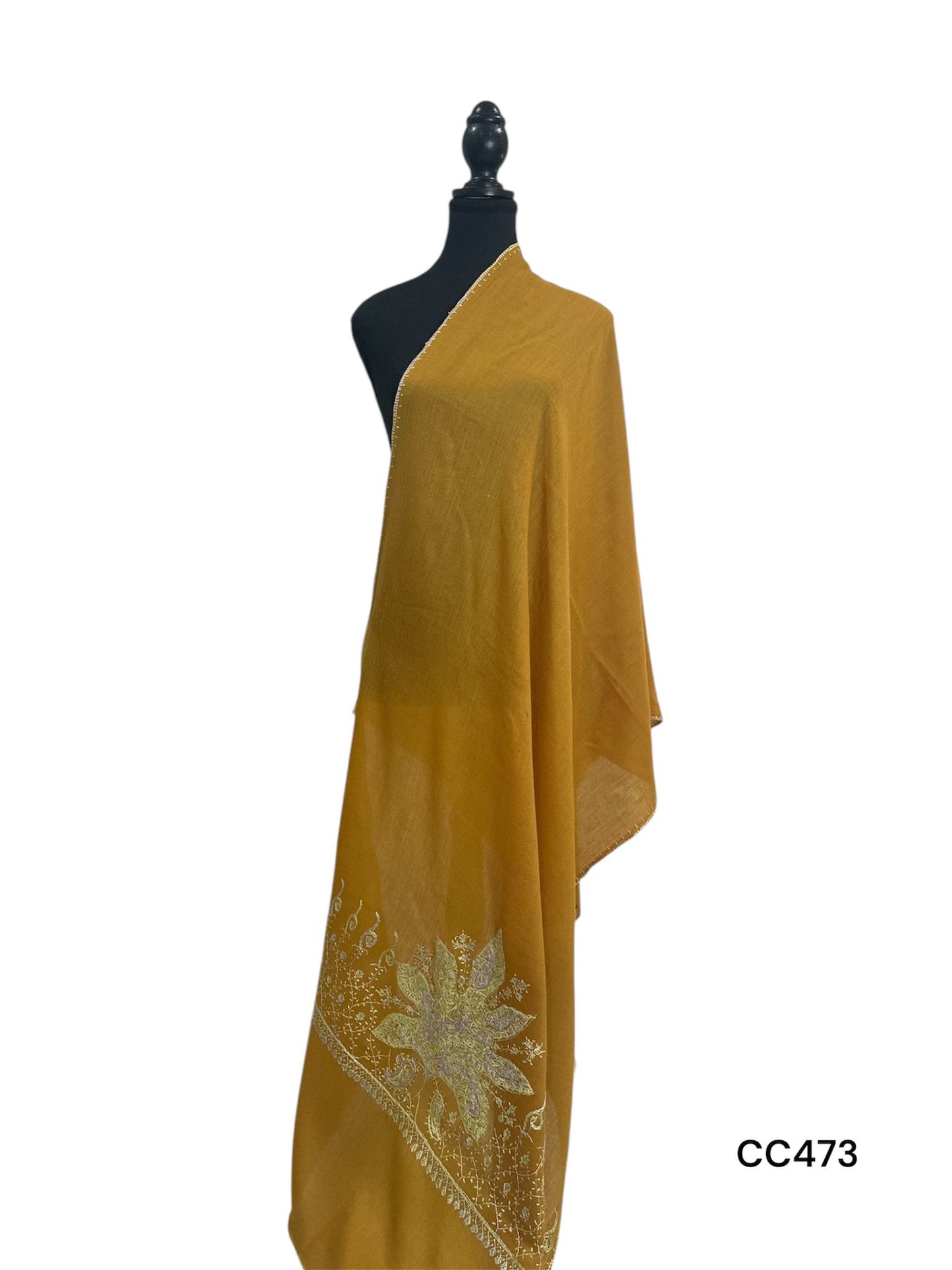 Golden Embroidered Stole