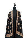Black Shawl Tilla Embroidered