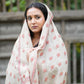 Beige Sozni Embroidered shawl
