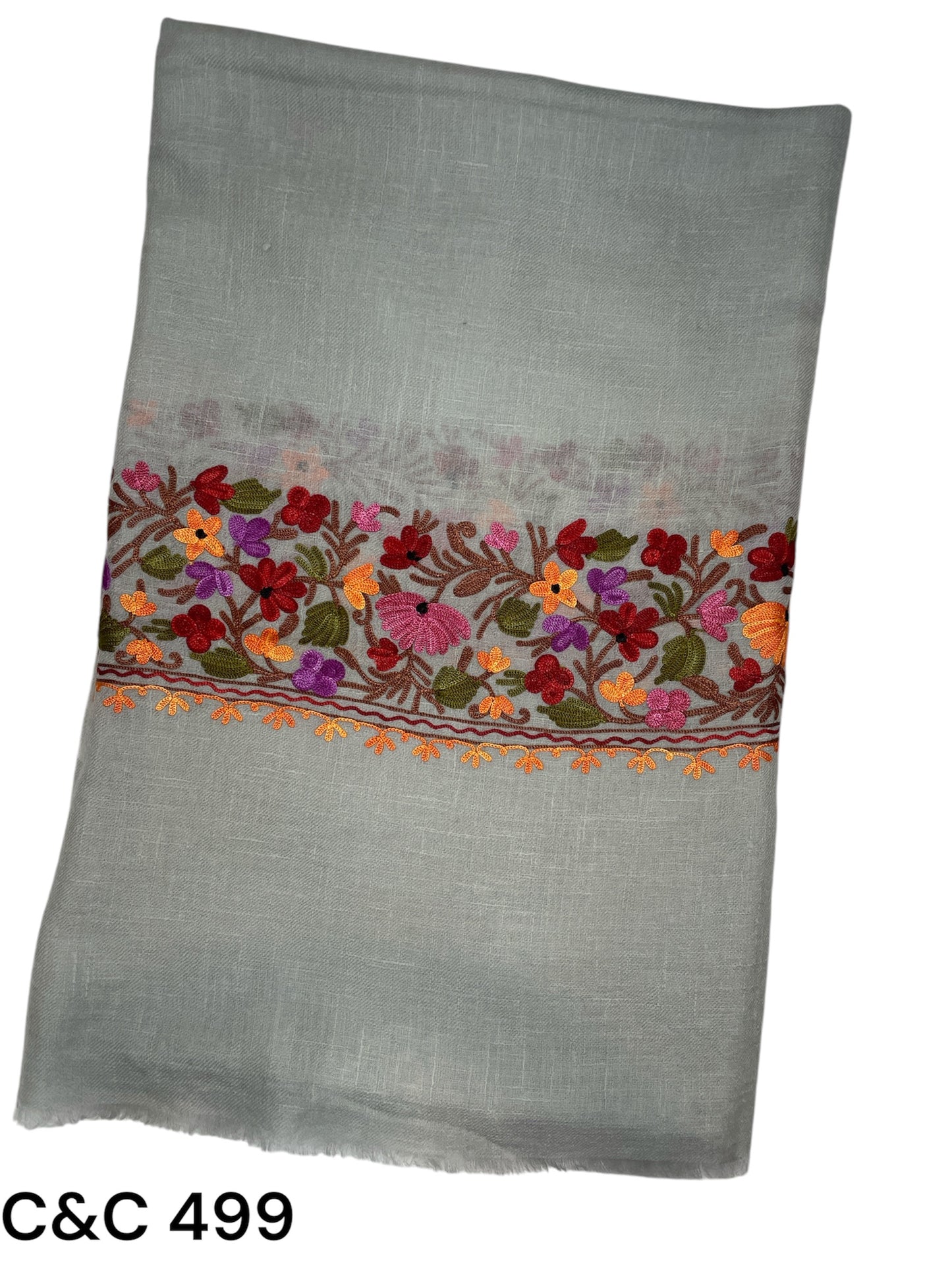 Aari Border Embroidered Shawl