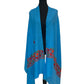 Blue Aari Embroidered Scarf/Wrap