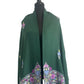 Dar Green Stole Aari Embroidered