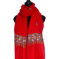 Papermachie Border Embroidered Stole/Scarf