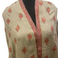 Beige Sozni Embroidered shawl