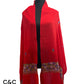Papermachie Border Embroidered Stole/Scarf