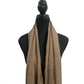 Dark Beige Plain Stole