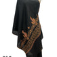 Black Palaa Embroidered Stole