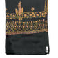 Black Palaa Embroidered Stole
