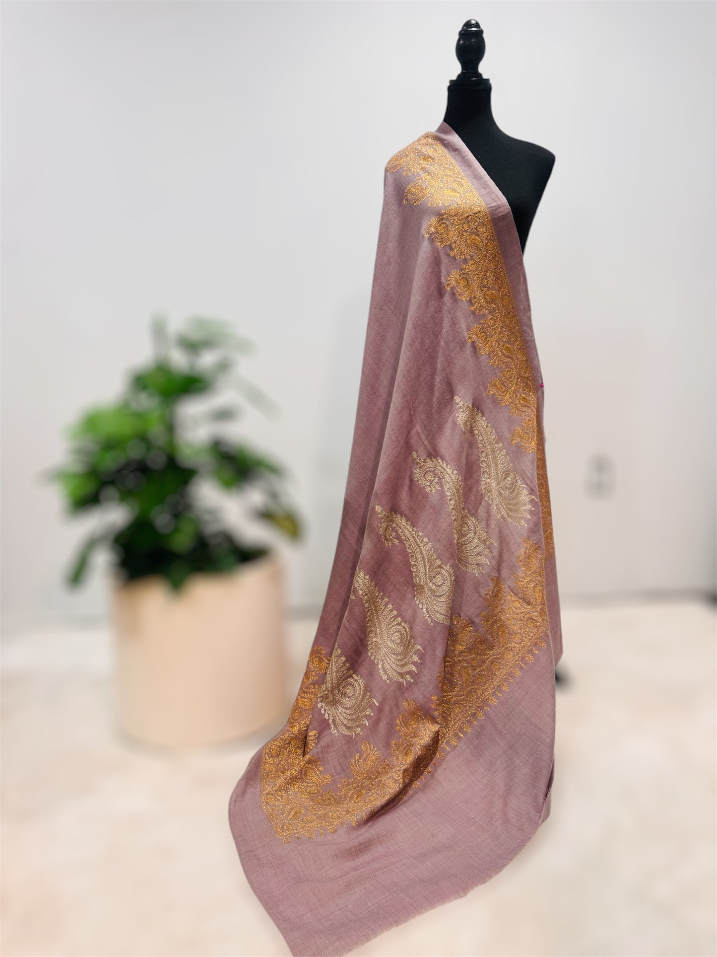 Aarie Till Embroidered Shawl