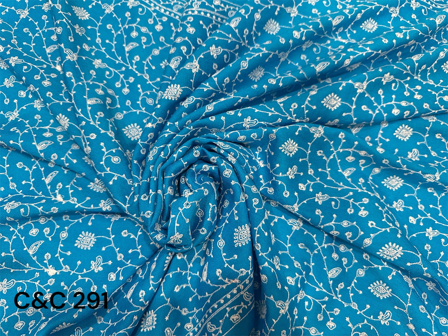 Blue Jalidar Stole