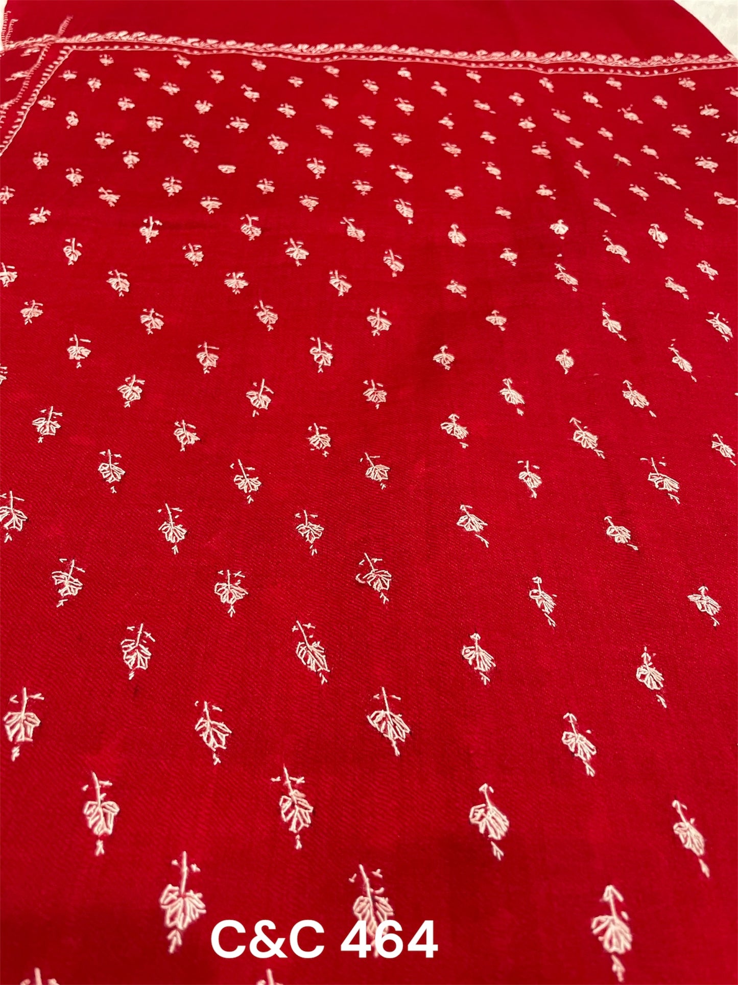 Red Embroidered Shawl